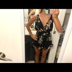 FLORAL ROMPER